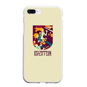 Чехол для iPhone 7Plus/8 Plus матовый с принтом Led Zeppelin Art в Петрозаводске, Силикон | Область печати: задняя сторона чехла, без боковых панелей | Тематика изображения на принте: poster