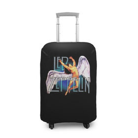 Чехол для чемодана 3D с принтом Led Zeppelin Angel в Петрозаводске, 86% полиэфир, 14% спандекс | двустороннее нанесение принта, прорези для ручек и колес | рок