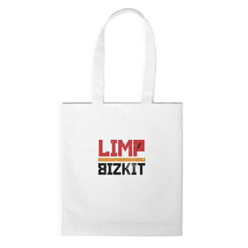 Сумка 3D повседневная с принтом Limp Bizkit Logo в Петрозаводске, 100% полиэстер | Плотность: 200 г/м2; Размер: 34×35 см; Высота лямок: 30 см | 