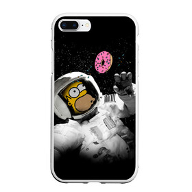 Чехол для iPhone 7Plus/8 Plus матовый с принтом Space Homer в Петрозаводске, Силикон | Область печати: задняя сторона чехла, без боковых панелей | Тематика изображения на принте: homer | simpsons | гомер | симпсон | симпсоны