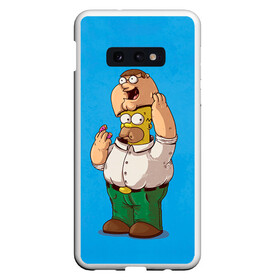 Чехол для Samsung S10E с принтом Homer Dad в Петрозаводске, Силикон | Область печати: задняя сторона чехла, без боковых панелей | simpsons | гомер | симпсоны