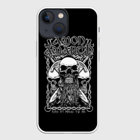Чехол для iPhone 13 mini с принтом Amon Amarth 3 в Петрозаводске,  |  | amart | amarth | amon | death | hegg | johan | metal | music | viking | амарз | амарс | амарт | амон | викинг | дет | дэт | йохан | метал | металл | хег | хегг
