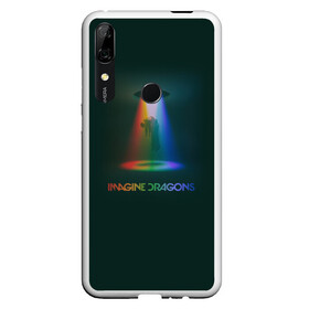 Чехол для Honor P Smart Z с принтом Imagine Dragons Light в Петрозаводске, Силикон | Область печати: задняя сторона чехла, без боковых панелей | demons | evolve | mirrors | radioactive | драконы | космос | музыка | нло | ночь | поп | радуга | рок | свет