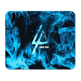 Коврик прямоугольный с принтом Linkin Park синий дым в Петрозаводске, натуральный каучук | размер 230 х 185 мм; запечатка лицевой стороны | Тематика изображения на принте: альтернативный рок | линкин парк
