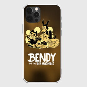 Чехол для iPhone 12 Pro с принтом Bendy and the ink machine (3D) в Петрозаводске, силикон | область печати: задняя сторона чехла, без боковых панелей | bendy | horror | ink | machine