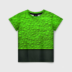 Детская футболка 3D с принтом Кислотные пузыри в Петрозаводске, 100% гипоаллергенный полиэфир | прямой крой, круглый вырез горловины, длина до линии бедер, чуть спущенное плечо, ткань немного тянется | абстракция | кислота | кислотные пузыри | пузыри | текстуры