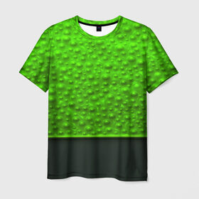 Мужская футболка 3D с принтом Кислотные пузыри в Петрозаводске, 100% полиэфир | прямой крой, круглый вырез горловины, длина до линии бедер | абстракция | кислота | кислотные пузыри | пузыри | текстуры