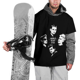Накидка на куртку 3D с принтом Depeche mode(world in my eyes) в Петрозаводске, 100% полиэстер |  | Тематика изображения на принте: depeche mode | music | альтернатива | музыка | рок