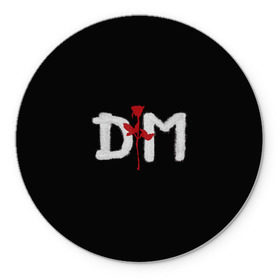 Коврик круглый с принтом Depeche mode в Петрозаводске, резина и полиэстер | круглая форма, изображение наносится на всю лицевую часть | depeche mode | music | альтернатива | музыка | рок