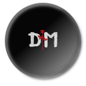 Значок с принтом Depeche mode в Петрозаводске,  металл | круглая форма, металлическая застежка в виде булавки | Тематика изображения на принте: depeche mode | music | альтернатива | музыка | рок