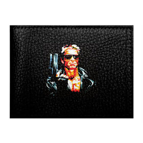 Обложка для студенческого билета с принтом Terminator Combat Sambo 3D в Петрозаводске, натуральная кожа | Размер: 11*8 см; Печать на всей внешней стороне | Тематика изображения на принте: терминатор