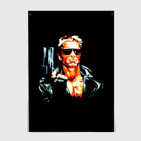Постер с принтом Terminator Combat Sambo 3D в Петрозаводске, 100% бумага
 | бумага, плотность 150 мг. Матовая, но за счет высокого коэффициента гладкости имеет небольшой блеск и дает на свету блики, но в отличии от глянцевой бумаги не покрыта лаком | Тематика изображения на принте: терминатор