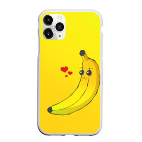 Чехол для iPhone 11 Pro матовый с принтом Just Banana (Yellow) в Петрозаводске, Силикон |  | Тематика изображения на принте: banana | банан | желтый | оранжевый | фрукты