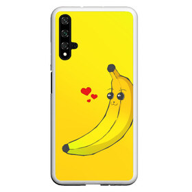 Чехол для Honor 20 с принтом Just Banana (Yellow) в Петрозаводске, Силикон | Область печати: задняя сторона чехла, без боковых панелей | Тематика изображения на принте: banana | банан | желтый | оранжевый | фрукты