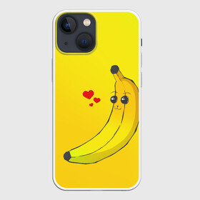 Чехол для iPhone 13 mini с принтом Just Banana (Yellow) в Петрозаводске,  |  | banana | банан | желтый | оранжевый | фрукты