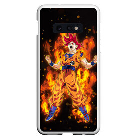 Чехол для Samsung S10E с принтом Dragon Ball в Петрозаводске, Силикон | Область печати: задняя сторона чехла, без боковых панелей | anime | dragon ball | goku | драгон болл