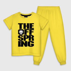 Детская пижама хлопок с принтом The Offspring в Петрозаводске, 100% хлопок |  брюки и футболка прямого кроя, без карманов, на брюках мягкая резинка на поясе и по низу штанин
 | offspring | офспринг | оффспринг | рок