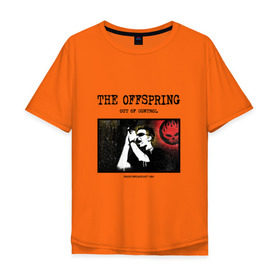 Мужская футболка хлопок Oversize с принтом The Offspring - out of control в Петрозаводске, 100% хлопок | свободный крой, круглый ворот, “спинка” длиннее передней части | Тематика изображения на принте: 