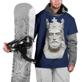 Накидка на куртку 3D с принтом Король Артур в Петрозаводске, 100% полиэстер |  | king | англия | артур | британия | великобритания | король | корона | лондон