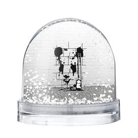 Снежный шар с принтом Панда вандал в Петрозаводске, Пластик | Изображение внутри шара печатается на глянцевой фотобумаге с двух сторон | бамбук | бамбуковый медведь | банка | животное | зубы | капли | когти | краска | красная книга | лапы | мишка | панда | подтеки | прикол | прикольный | рисует | следы | черный | япония