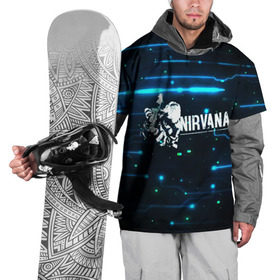 Накидка на куртку 3D с принтом Схема Nirvana (Курт Кобейн) в Петрозаводске, 100% полиэстер |  | Тематика изображения на принте: kurt cobain | микросхема | нирвана | плата