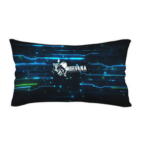 Подушка 3D антистресс с принтом Схема Nirvana (Курт Кобейн) в Петрозаводске, наволочка — 100% полиэстер, наполнитель — вспененный полистирол | состоит из подушки и наволочки на молнии | Тематика изображения на принте: kurt cobain | микросхема | нирвана | плата