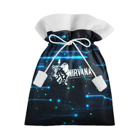 Подарочный 3D мешок с принтом Схема Nirvana (Курт Кобейн) в Петрозаводске, 100% полиэстер | Размер: 29*39 см | Тематика изображения на принте: kurt cobain | микросхема | нирвана | плата