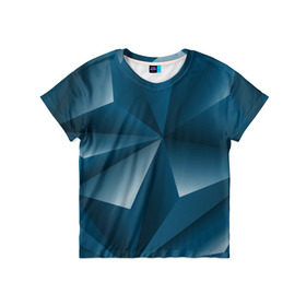 Детская футболка 3D с принтом 3d triangles в Петрозаводске, 100% гипоаллергенный полиэфир | прямой крой, круглый вырез горловины, длина до линии бедер, чуть спущенное плечо, ткань немного тянется | 