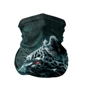 Бандана-труба 3D с принтом Леопард неоновый в Петрозаводске, 100% полиэстер, ткань с особыми свойствами — Activecool | плотность 150‒180 г/м2; хорошо тянется, но сохраняет форму | гепард | леопард | темный | хищник