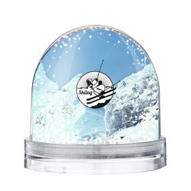Водяной шар с принтом Лыжный спорт в Петрозаводске, Пластик | Изображение внутри шара печатается на глянцевой фотобумаге с двух сторон | ski patrol | sport | возвышение | возвышенность | гора | горка | национальный парк | облака | склон | снег | спорт | холм