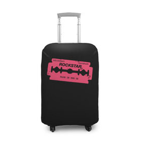 Чехол для чемодана 3D с принтом Rockstar Razor в Петрозаводске, 86% полиэфир, 14% спандекс | двустороннее нанесение принта, прорези для ручек и колес | auto | dead | grand | red | redemption | theft | бритва | гта | лезвие | рокстар
