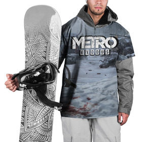 Накидка на куртку 3D с принтом METRO EXODUS в Петрозаводске, 100% полиэстер |  | Тематика изображения на принте: metro | metro exodus | метро