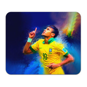 Коврик прямоугольный с принтом Neymar в Петрозаводске, натуральный каучук | размер 230 х 185 мм; запечатка лицевой стороны | Тематика изображения на принте: neymar | неймар | сборная бразилии