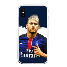 Чехол для iPhone XS Max матовый с принтом Neymar в Петрозаводске, Силикон | Область печати: задняя сторона чехла, без боковых панелей | neymar | psg | неймар | псж | сборная бразилии