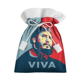 Подарочный 3D мешок с принтом Фидель Кастро в Петрозаводске, 100% полиэстер | Размер: 29*39 см | Тематика изображения на принте: cuba | fidel | диктатор | коммунизм | куба | президент | фидель