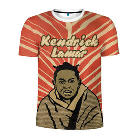 Мужская футболка 3D спортивная с принтом K-Dot (Kendrick Lamar) в Петрозаводске, 100% полиэстер с улучшенными характеристиками | приталенный силуэт, круглая горловина, широкие плечи, сужается к линии бедра | 