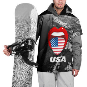 Накидка на куртку 3D с принтом USA в Петрозаводске, 100% полиэстер |  | united states | united states of america | yankeeland | америка | планета | сша | язык