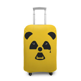 Чехол для чемодана 3D с принтом Радиоактивная природа в Петрозаводске, 86% полиэфир, 14% спандекс | двустороннее нанесение принта, прорези для ручек и колес | panda | wwf | глаза | панда | радиация | экология