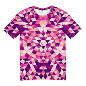 Мужская футболка 3D с принтом Geometric pattern в Петрозаводске, 100% полиэфир | прямой крой, круглый вырез горловины, длина до линии бедер | абстракция | паттерн | узор