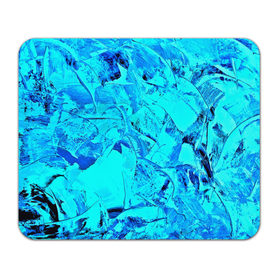 Коврик прямоугольный с принтом Голубые краски в Петрозаводске, натуральный каучук | размер 230 х 185 мм; запечатка лицевой стороны | Тематика изображения на принте: watercolor | абстракция красок | акварель | брызги красок | краска | потертость красок