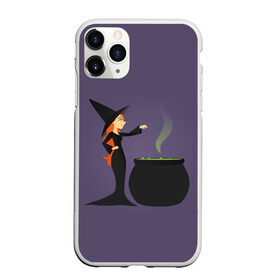 Чехол для iPhone 11 Pro матовый с принтом Ведьма в Петрозаводске, Силикон |  | ведьма | девушка | женщина | зелье | колдунья | праздник | тыква | хэллоуин