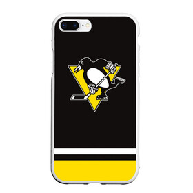 Чехол для iPhone 7Plus/8 Plus матовый с принтом Pittsburgh Penguins 2017 в Петрозаводске, Силикон | Область печати: задняя сторона чехла, без боковых панелей | nhl | pittsburgh penguins | спорт | хоккей