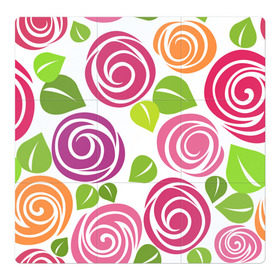 Магнитный плакат 3Х3 с принтом Розы Минимализм в Петрозаводске, Полимерный материал с магнитным слоем | 9 деталей размером 9*9 см | Тематика изображения на принте: flowers | розовый | розы | цветы