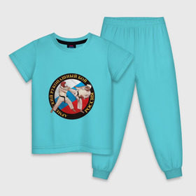 Детская пижама хлопок с принтом армейский рукопашный бой в Петрозаводске, 100% хлопок |  брюки и футболка прямого кроя, без карманов, на брюках мягкая резинка на поясе и по низу штанин
 | Тематика изображения на принте: арб | защита | нападение