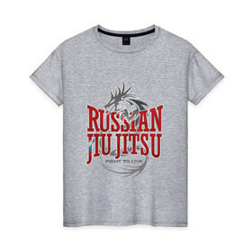 Женская футболка хлопок с принтом jiu jitsu в Петрозаводске, 100% хлопок | прямой крой, круглый вырез горловины, длина до линии бедер, слегка спущенное плечо | Тематика изображения на принте: боевое искусство | джиу джитсу