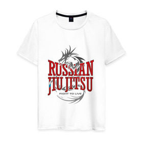 Мужская футболка хлопок с принтом jiu jitsu в Петрозаводске, 100% хлопок | прямой крой, круглый вырез горловины, длина до линии бедер, слегка спущенное плечо. | боевое искусство | джиу джитсу