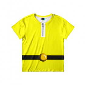 Детская футболка 3D с принтом Сайтама в Петрозаводске, 100% гипоаллергенный полиэфир | прямой крой, круглый вырез горловины, длина до линии бедер, чуть спущенное плечо, ткань немного тянется | 