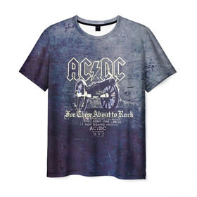 Мужская футболка 3D с принтом AC/DC пушка в Петрозаводске, 100% полиэфир | прямой крой, круглый вырез горловины, длина до линии бедер | ac dc | acdc | for those about to rock | австралийская | ангус янг | блюз рок | головы | группа | крис слэйд | метал | музыканты | певцы | рок | рок н ролл | сталь | стиви янг | хард рок | эксл роуз