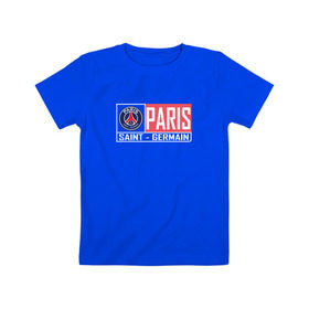 Детская футболка хлопок с принтом Paris Saint-Germain - New collections 2018 в Петрозаводске, 100% хлопок | круглый вырез горловины, полуприлегающий силуэт, длина до линии бедер | psg | псж