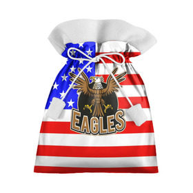 Подарочный 3D мешок с принтом Американский орёл в Петрозаводске, 100% полиэстер | Размер: 29*39 см | Тематика изображения на принте: usa | америка | американец | орел | символика америки | сша